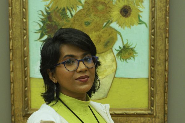Portrait of Athiya, Tamil Writer,Film critic, and multidisciplinary artist originally from srilanka.